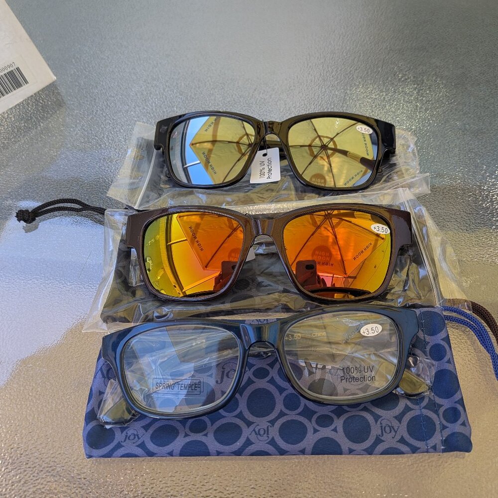 Joy Mangano Readers & Sun Glass Readers Bundle 3.50 NEW